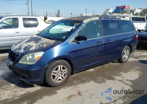 2006 Honda Odyssey Ex-L из США, поврежденный, VIN 5FNRL38776B047862